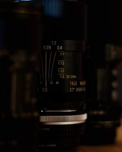 The details of the markings typical on Adaptall 2 SP lenses. Very colorful. Very nice.